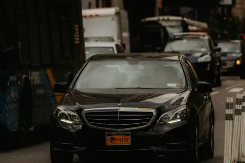 Black Mercedes-Benz E-Class sedan